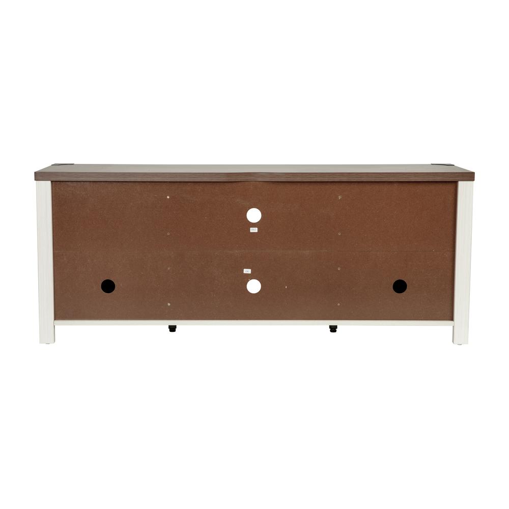 Farmhouse Barn Door TV Stand in White for TV's up to 65 ines - 59. Picture 6