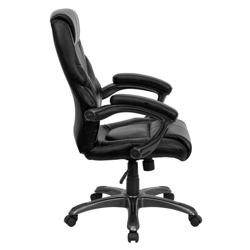 High Back LeatherSoft Executive Swivel Ergonomic Office Chair with Arms. Picture 3