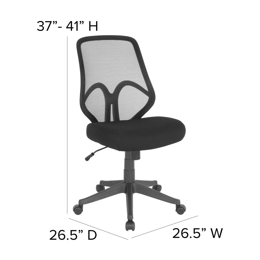 High Back Black Mesh Office Chair. Picture 2
