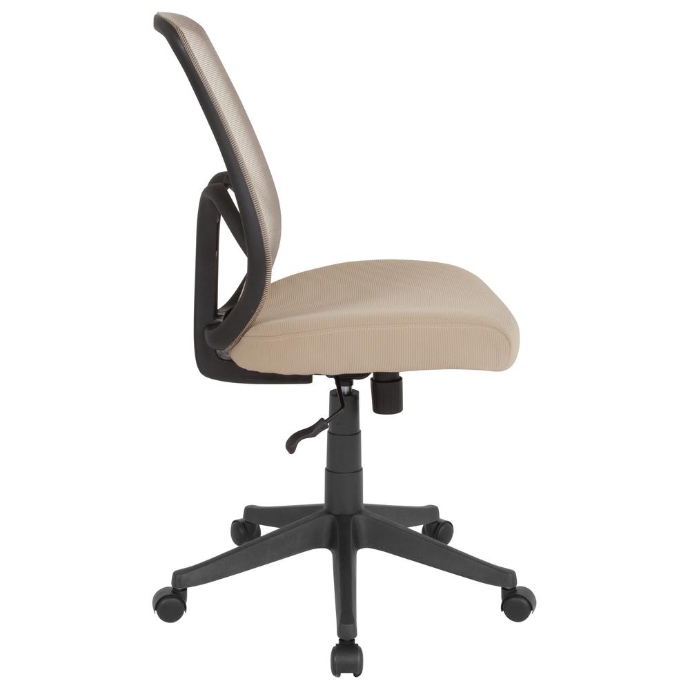High Back Light Brown Mesh Office Chair. Picture 2