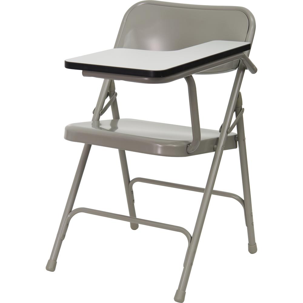 Premium Steel Folding Chair with Left Handed Tablet Arm. Picture 1