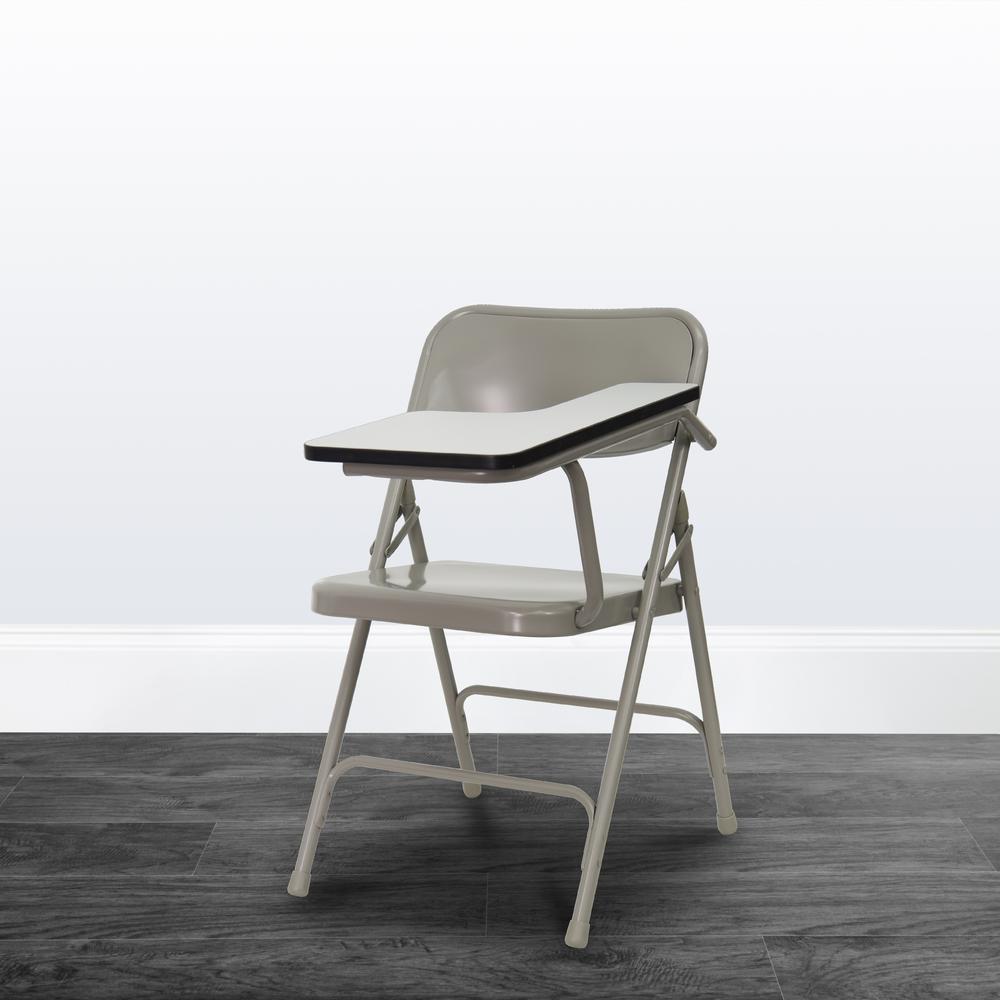 Premium Steel Folding Chair with Left Handed Tablet Arm. Picture 6
