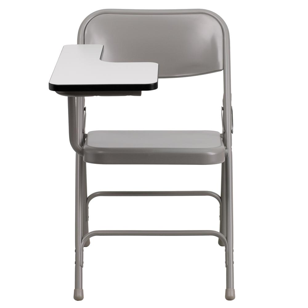 Premium Steel Folding Chair with Right Handed Tablet Arm. Picture 4