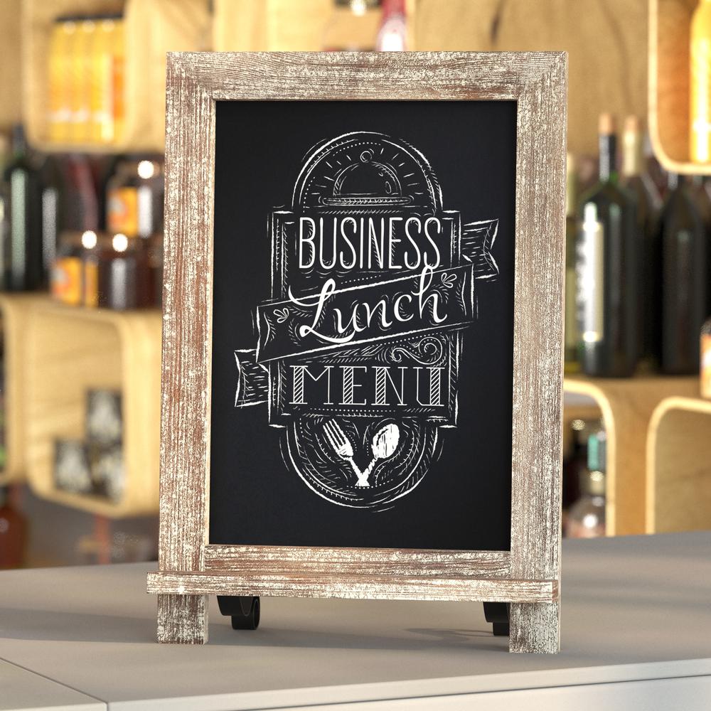 9.5" x 14" Weathered Tabletop Magnetic Chalkboard Sign. Picture 7