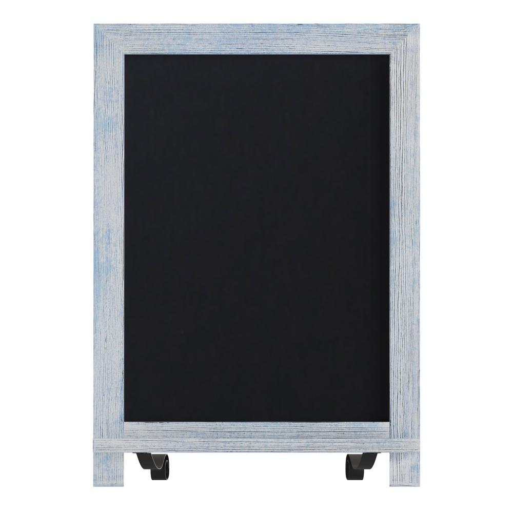 12" x 17" Blue Tabletop Magnetic Chalkboard Sign. Picture 11