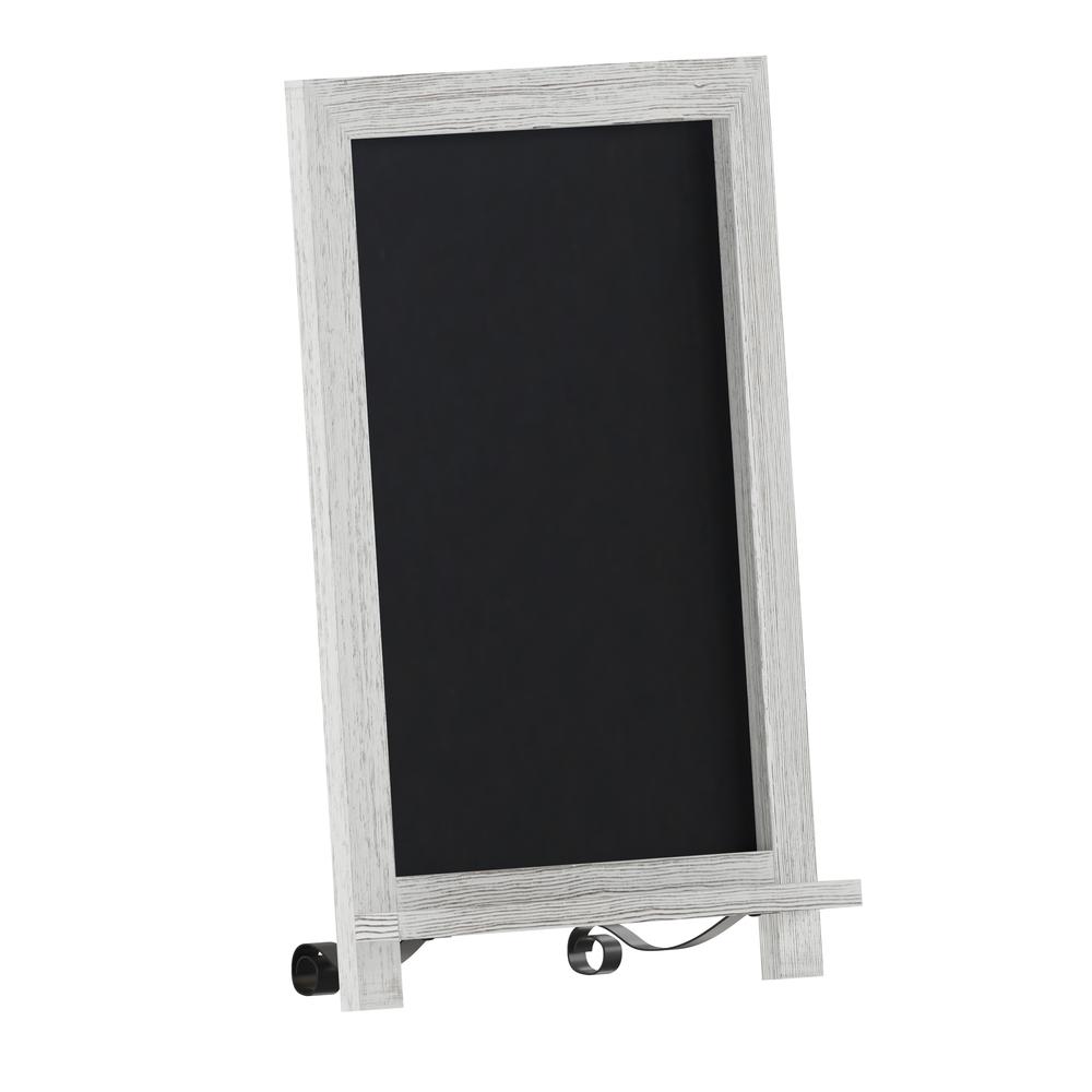 12" x 17" Whitewashed Tabletop Magnetic Chalkboard Sign. Picture 2