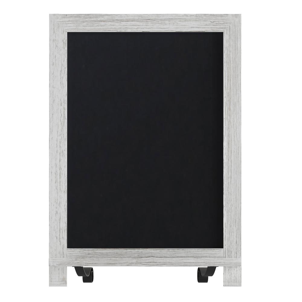 12" x 17" Whitewashed Tabletop Magnetic Chalkboard Sign. Picture 11