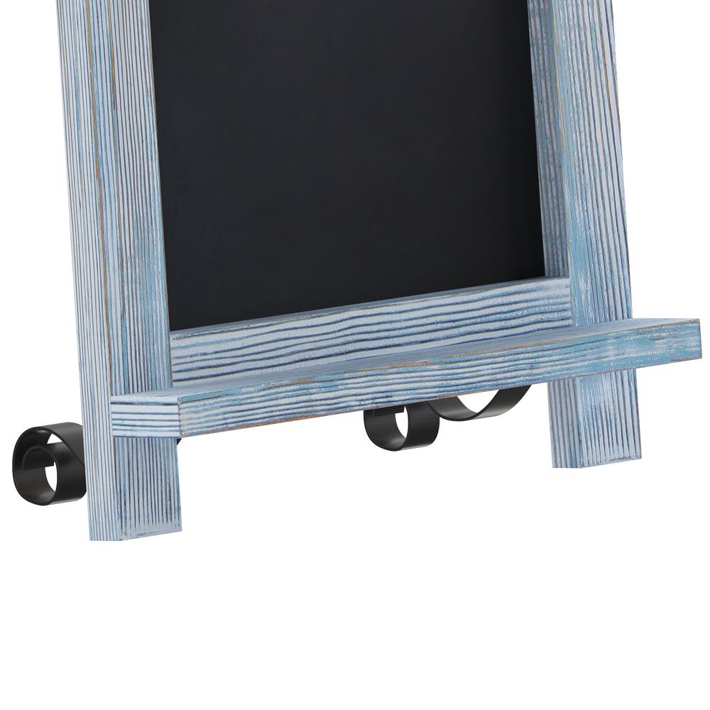 9.5" x 14" Blue Tabletop Magnetic Chalkboard Sign. Picture 9
