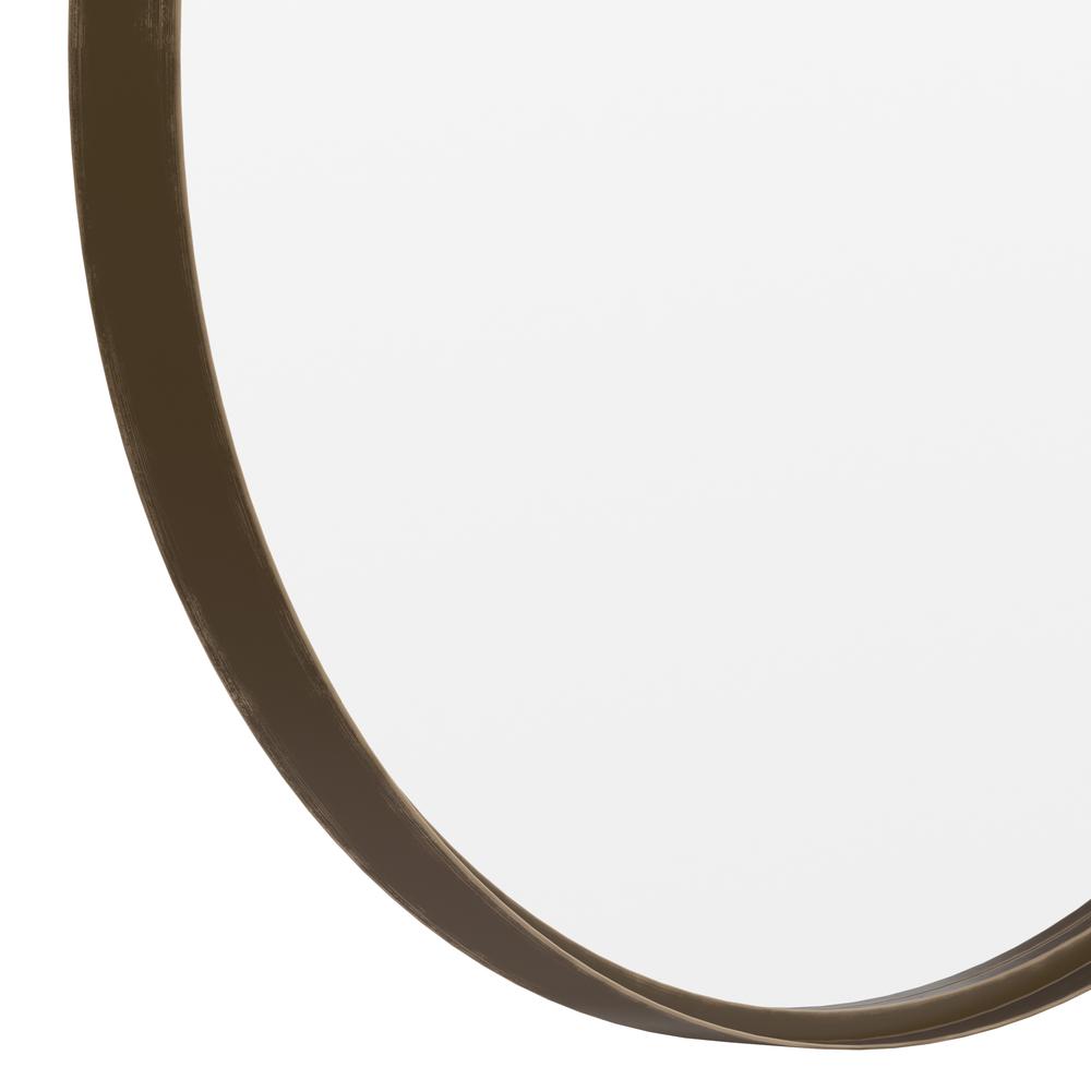 Modern 27.5 Inch Round Wall Mount Accent Mirror. Picture 3