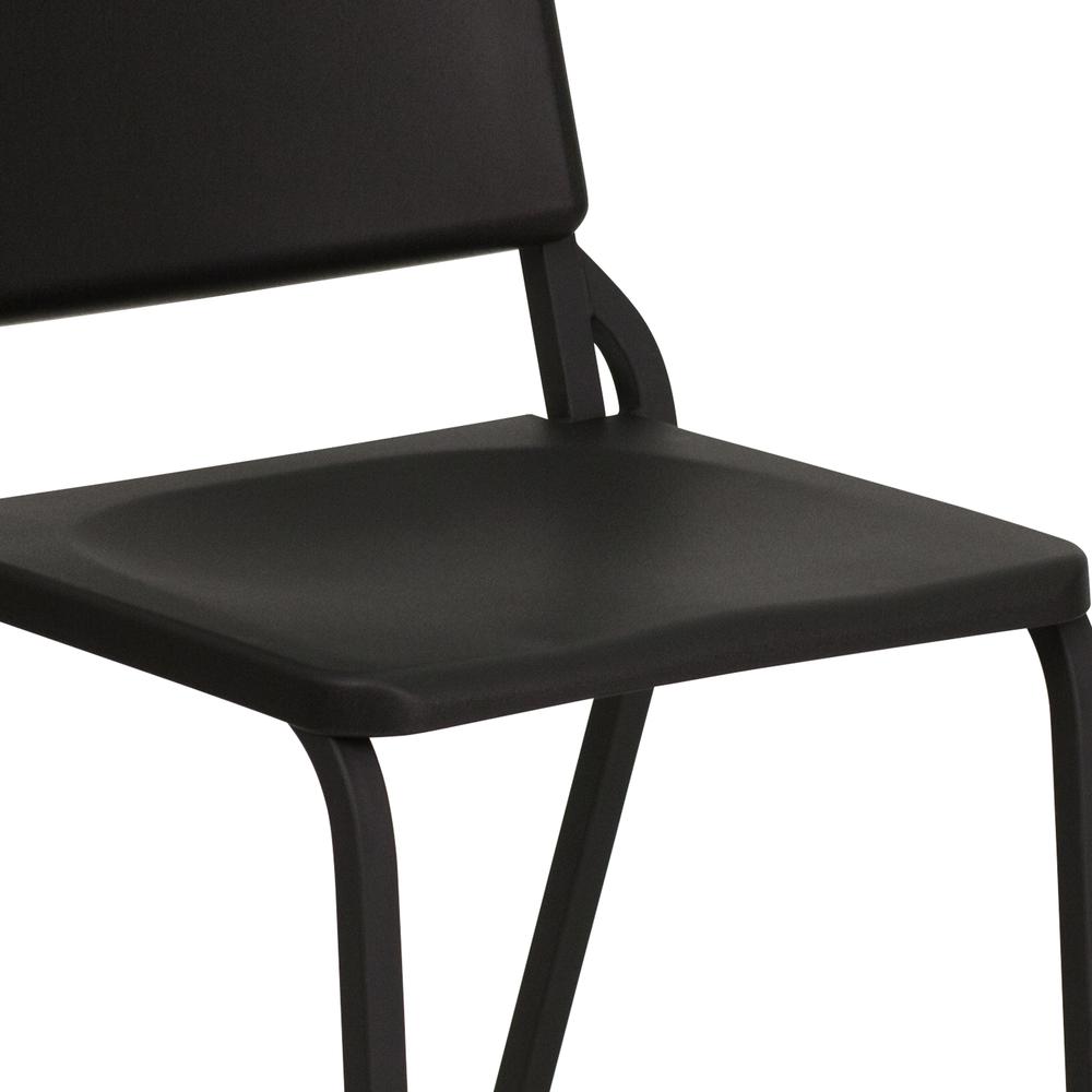 Black High Density Stackable Melody Band/Music Chair. Picture 7