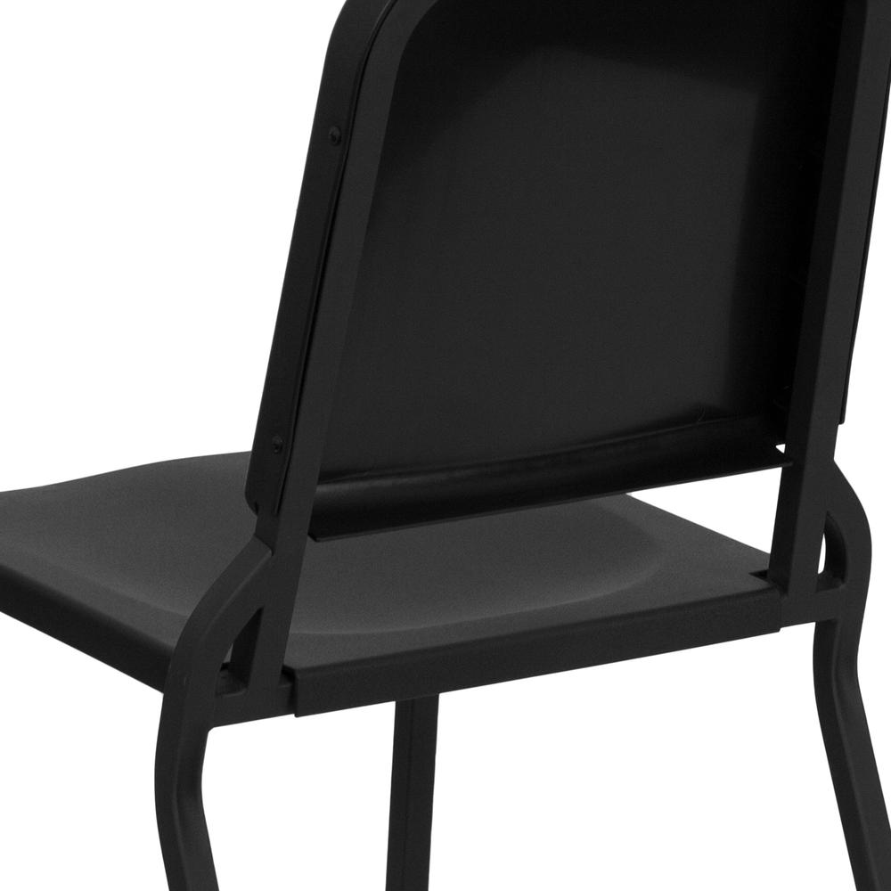 Black High Density Stackable Melody Band/Music Chair. Picture 8