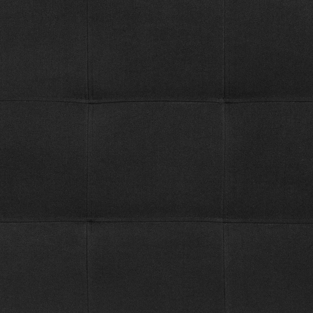 Quilted Tufted Upholstered Full Size Headboard in Black Fabric. Picture 9