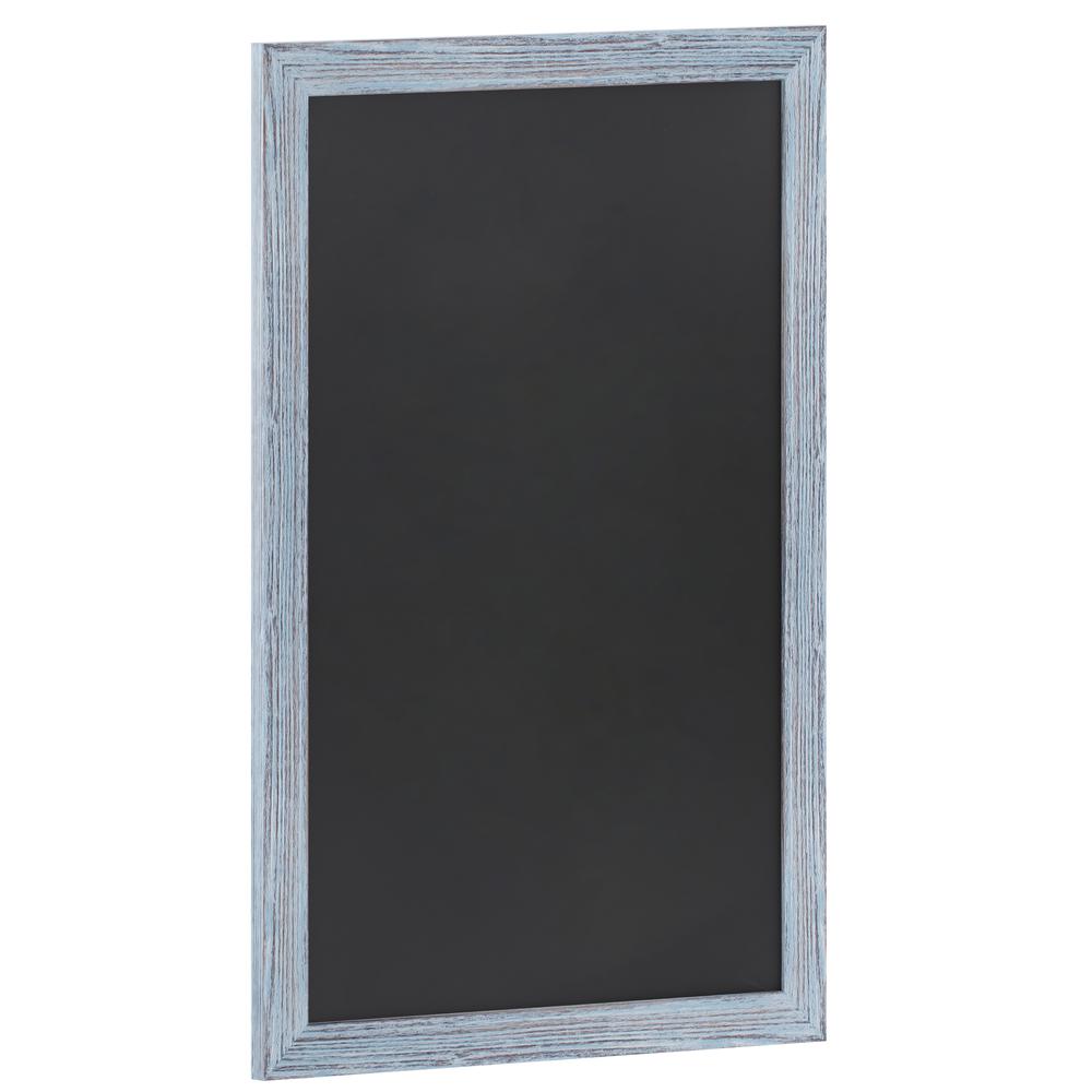 24" x 36" Blue Wall Mount Magnetic Chalkboard Sign. Picture 2