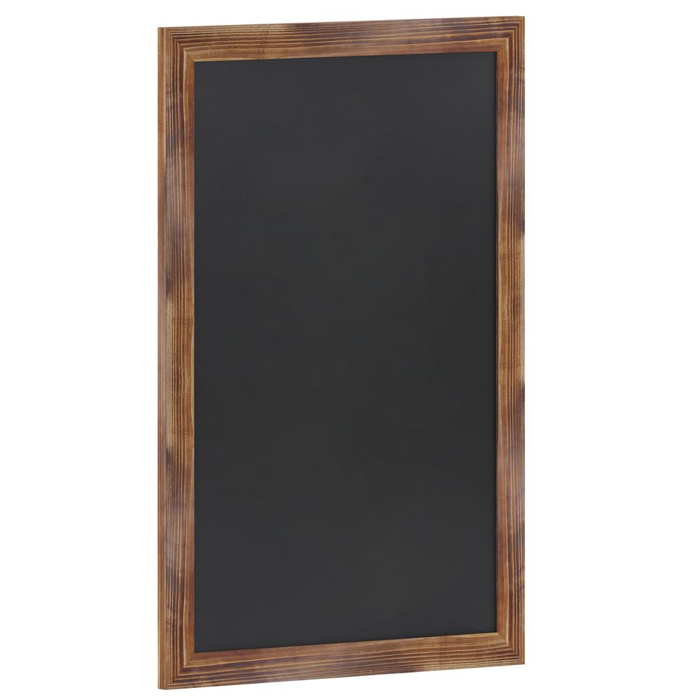 24" x 36" Torched Wood Wall Mount Magnetic Chalkboard Sign. Picture 2