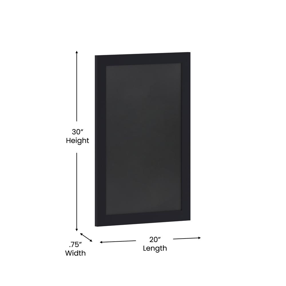 20" x 30" Black Wall Mount Magnetic Chalkboard Sign. Picture 5