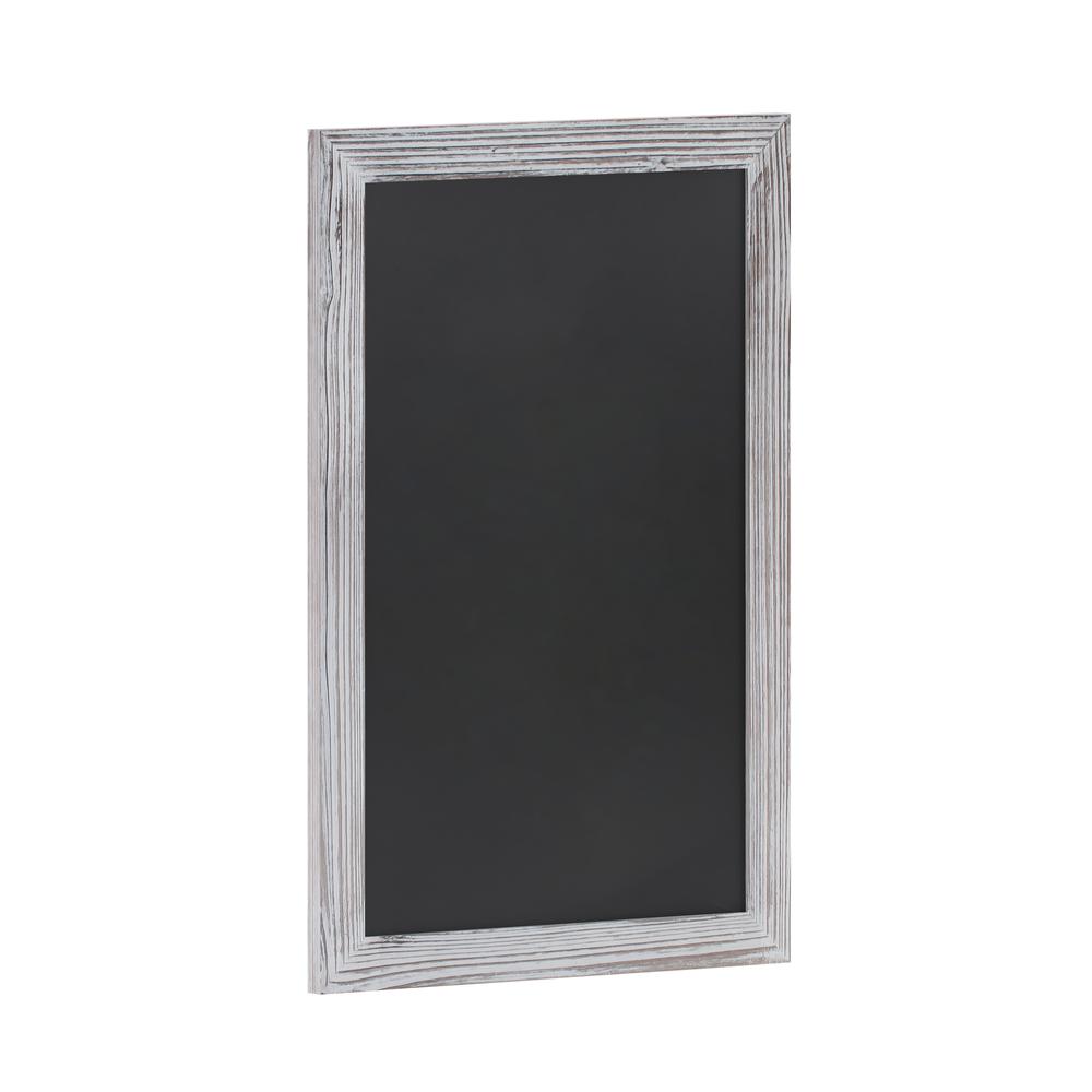Canterbury 20" x 30" Whitewashed Wall Mount Magnetic Chalkboard Sign. Picture 2