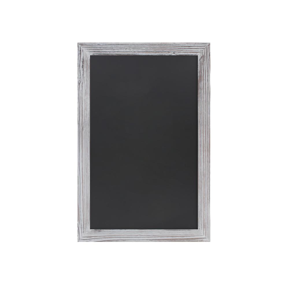Canterbury 20" x 30" Whitewashed Wall Mount Magnetic Chalkboard Sign. Picture 11