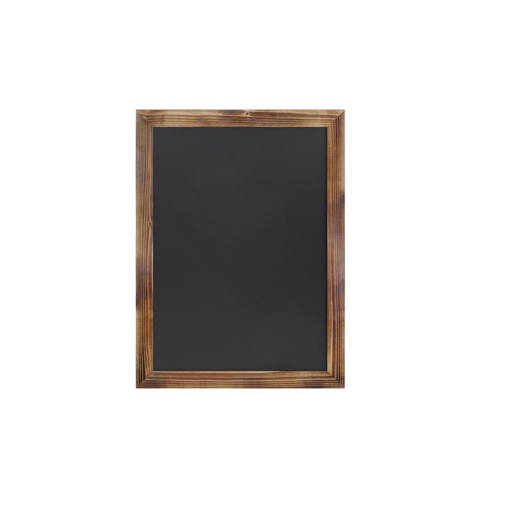 18" x 24" Torched Wood Wall Mount Magnetic Chalkboard Sign. Picture 11