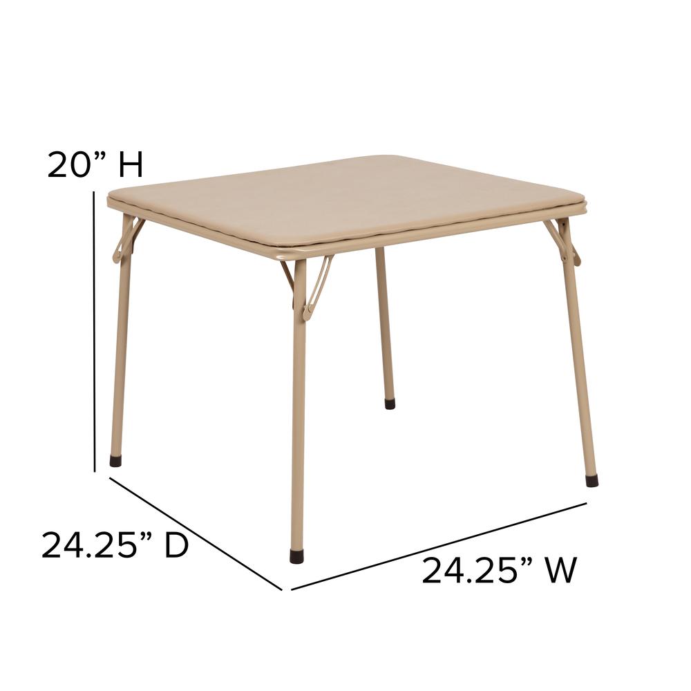 Tan Folding Table. Picture 4