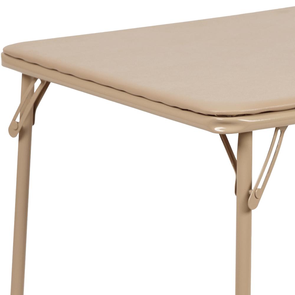 Tan Folding Table. Picture 5