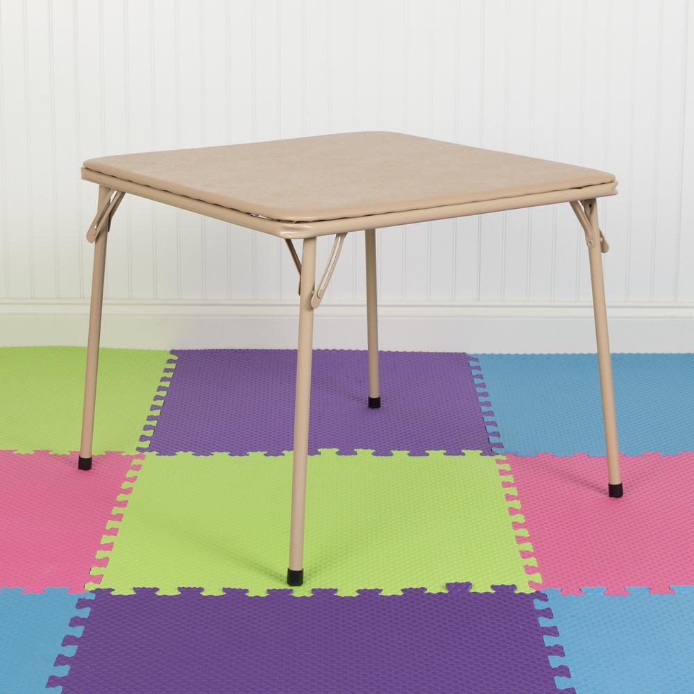 Tan Folding Table. Picture 3