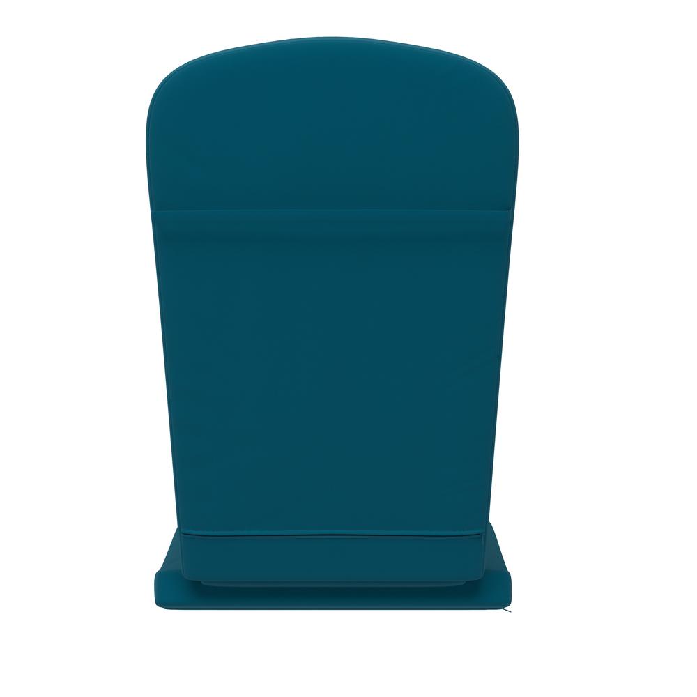 Set of 2 All Weather High Back Adirondack Chair Cushions - Teal. Picture 9