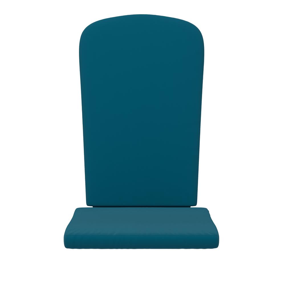 Set of 2 All Weather High Back Adirondack Chair Cushions - Teal. Picture 11
