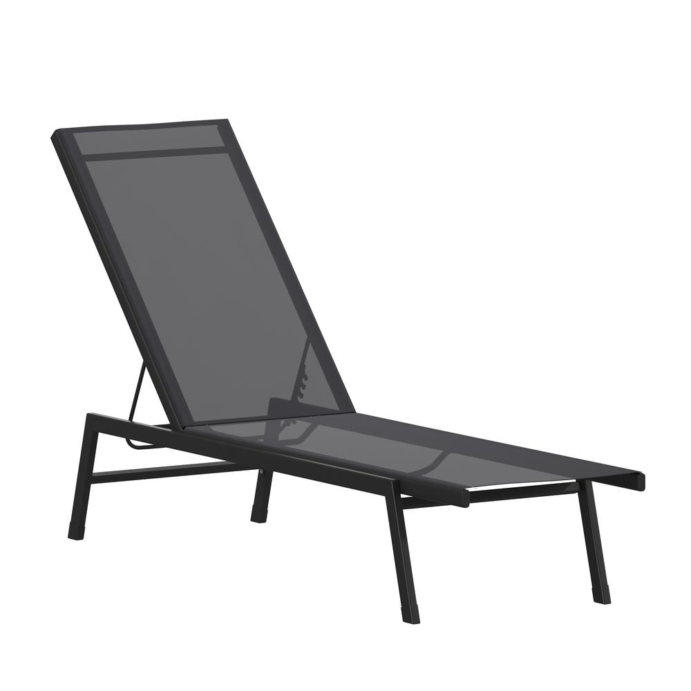 Modern Outdoor Chaise Lounge Chair. Picture 3
