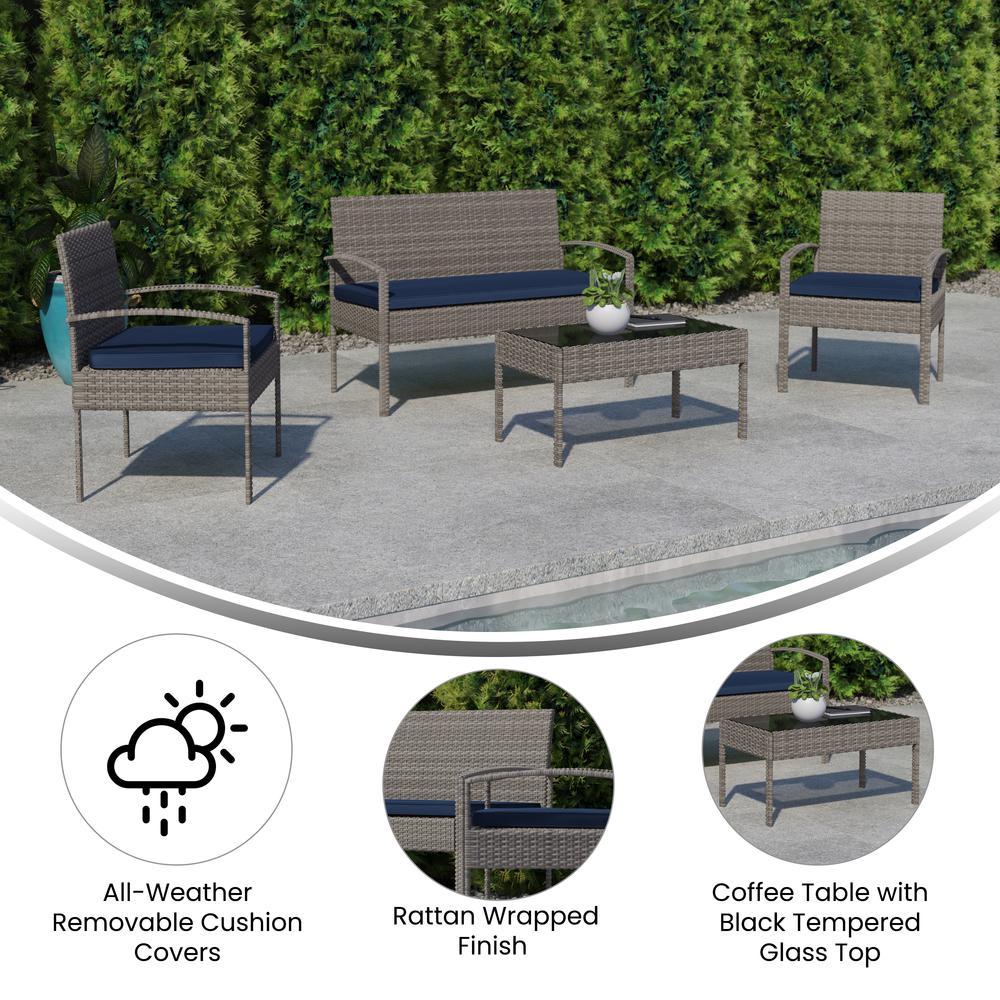 Contemporary Outdoor Seating Set. Picture 5