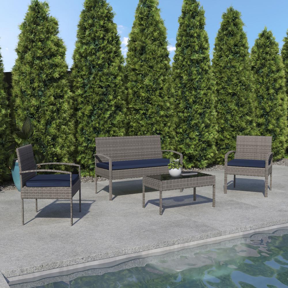 Contemporary Outdoor Seating Set. Picture 9