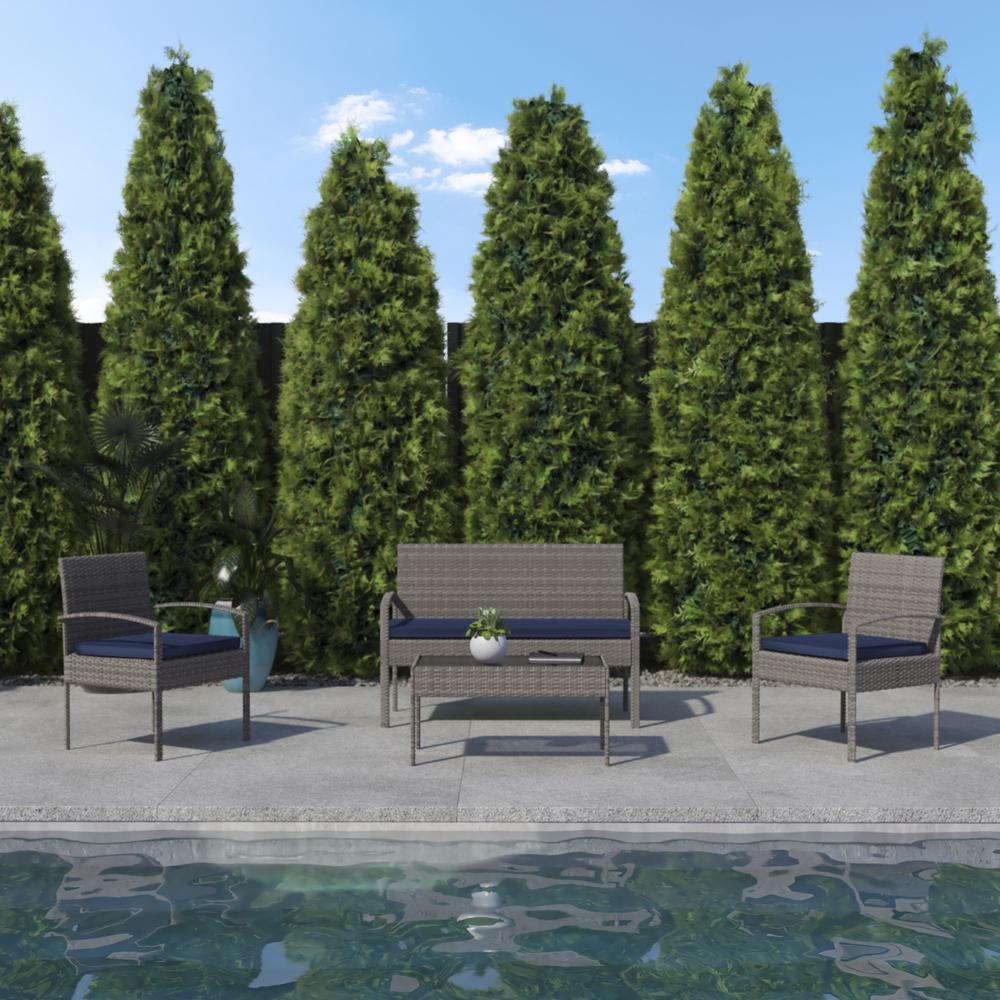 Contemporary Outdoor Seating Set. Picture 7