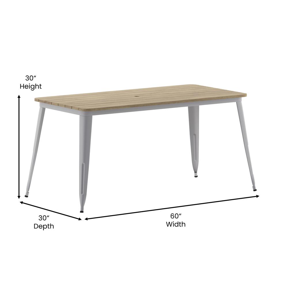 Contemporary 23.75" Square Commercial Dining Table for 2. Picture 6