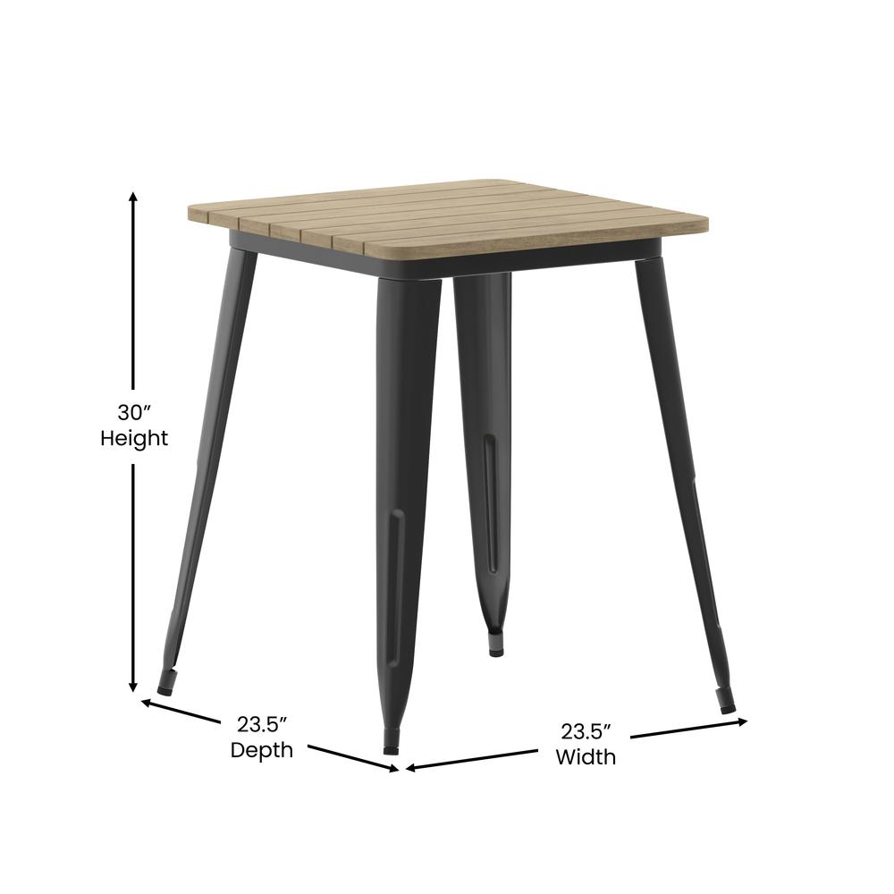 Contemporary 23.75" Square Commercial Dining Table for 2. Picture 7