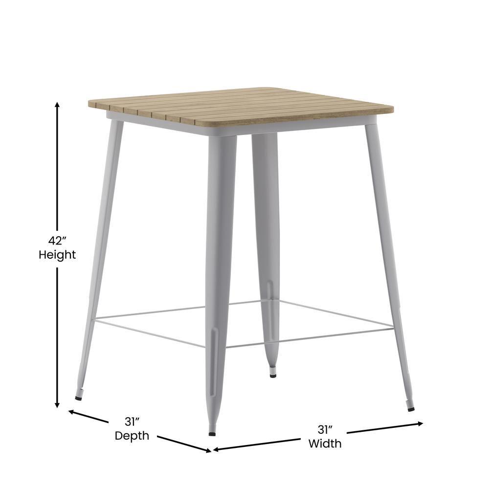 Contemporary 23.75" Round Commercial Dining Table for 2. Picture 8