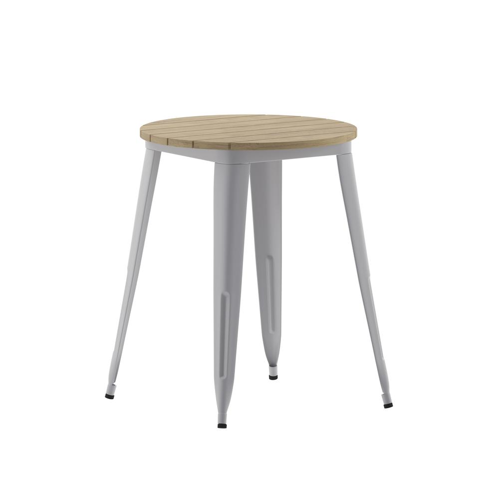 Contemporary 30" Round Commercial Dining Table for 4. Picture 1