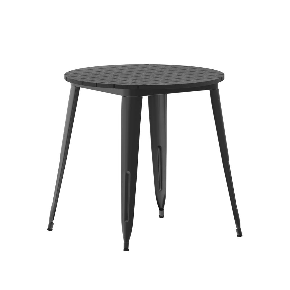 Contemporary 30" Round Commercial Dining Table for 4. Picture 1