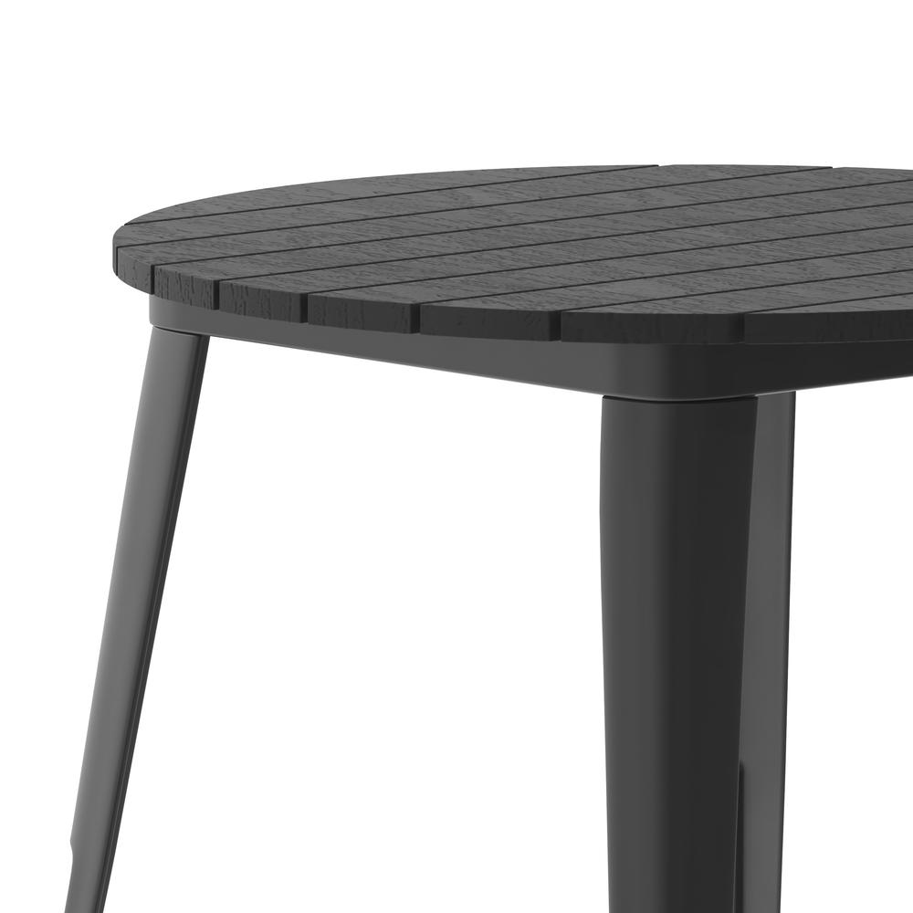 Contemporary 30" Round Commercial Dining Table for 4. Picture 2