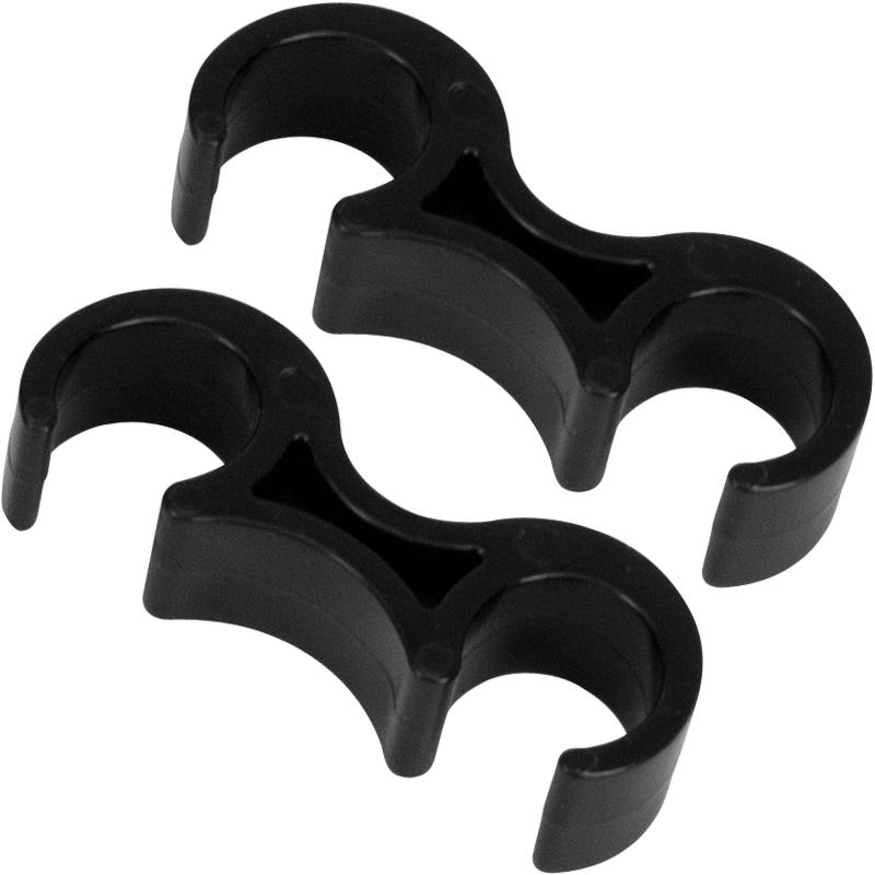 Black Plastic Ganging Clips - Set of 2. Picture 1