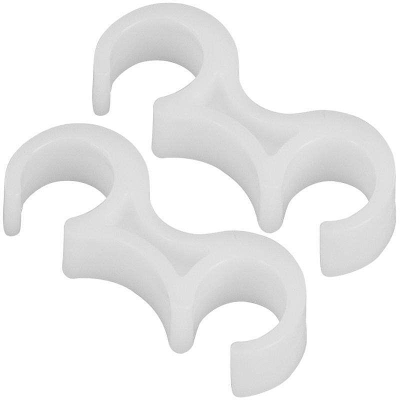 White Plastic Ganging Clips - Set of 2. Picture 1