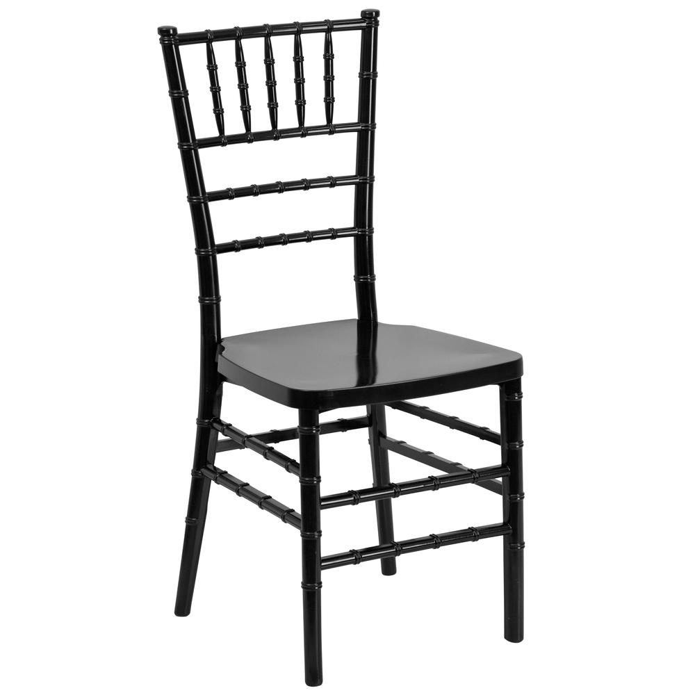 HERCULES PREMIUM Series Black Resin Stacking Chiavari Chair. The main picture.