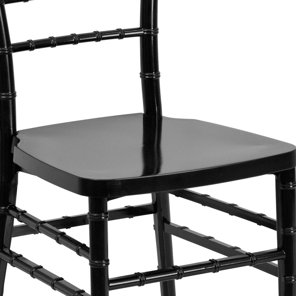 Black Resin Stacking Chiavari Chair. Picture 7