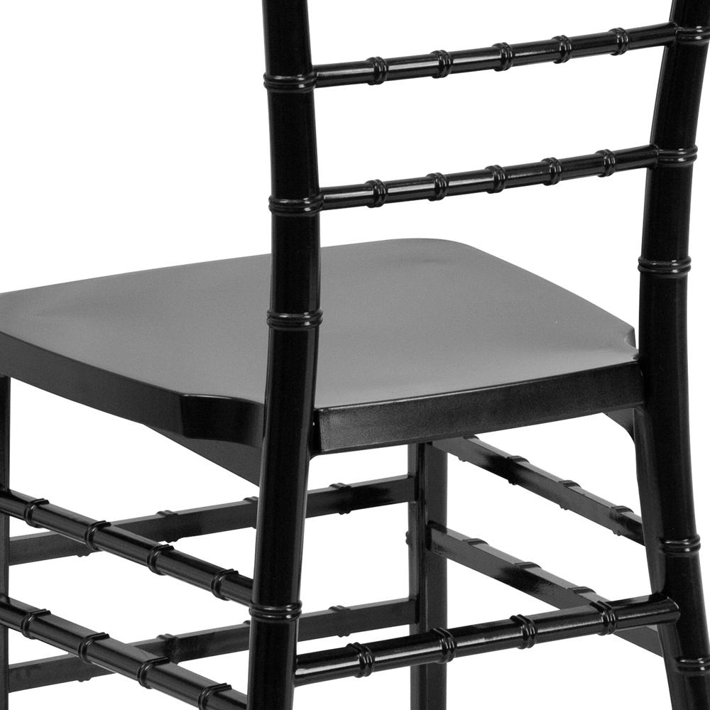 Black Resin Stacking Chiavari Chair. Picture 8