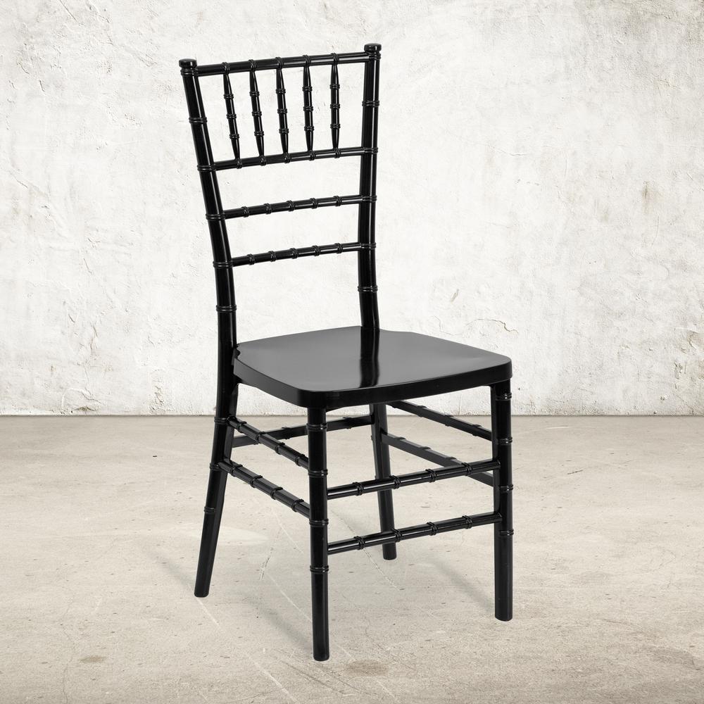 Black Resin Stacking Chiavari Chair. Picture 9