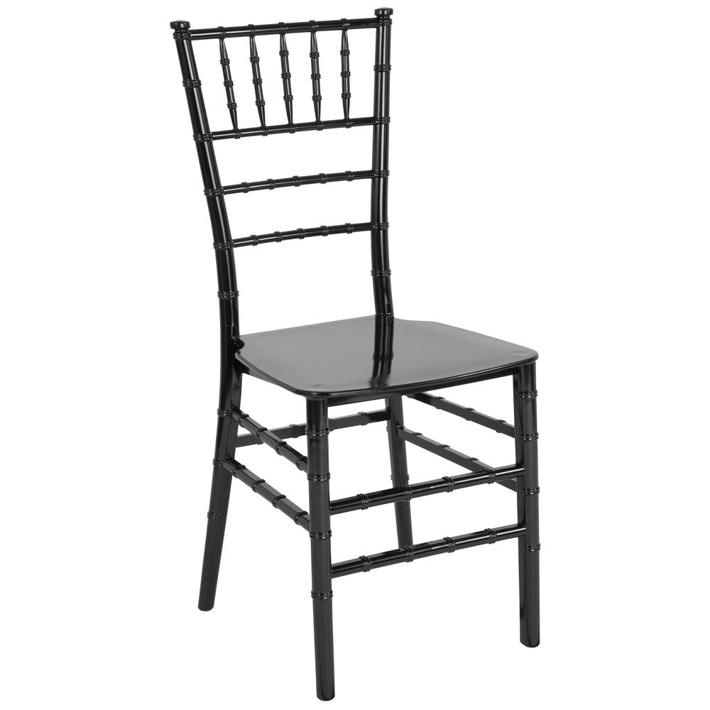 HERCULES Series Black Resin Stacking Chiavari Chair. Picture 1