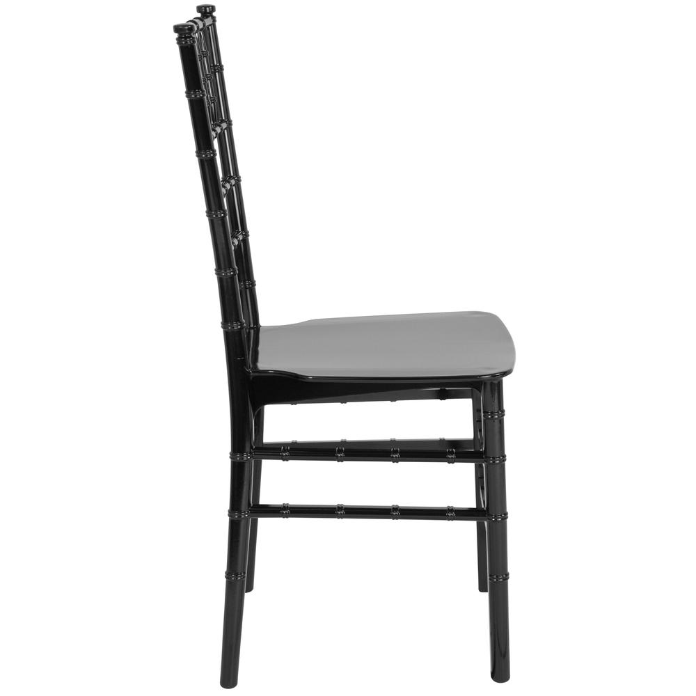 HERCULES Series Black Resin Stacking Chiavari Chair. Picture 2