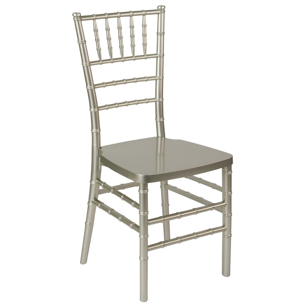 Champagne Resin Stacking Chiavari Chair. Picture 1