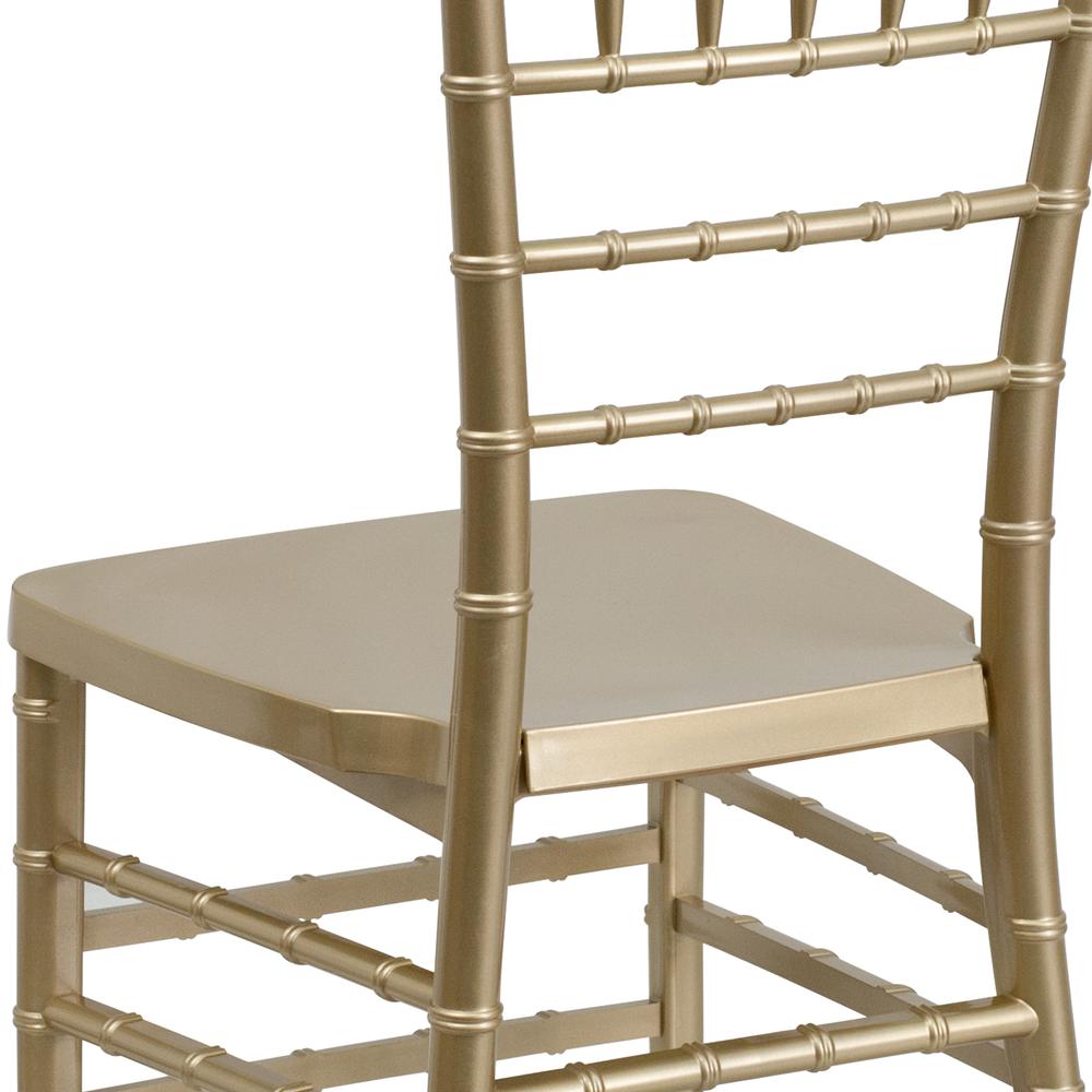 Gold Resin Stacking Chiavari Chair. Picture 8
