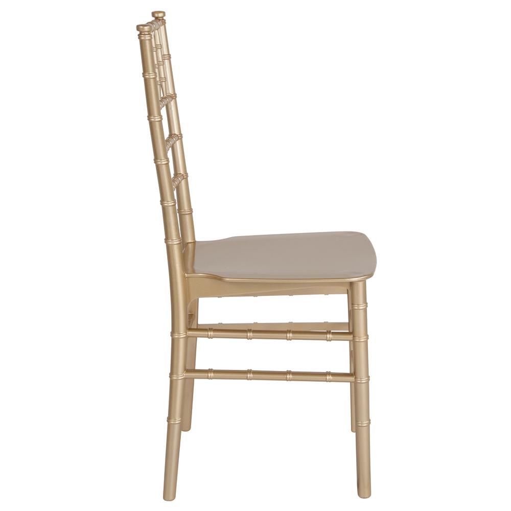 HERCULES Series Gold Resin Stacking Chiavari Chair. Picture 2