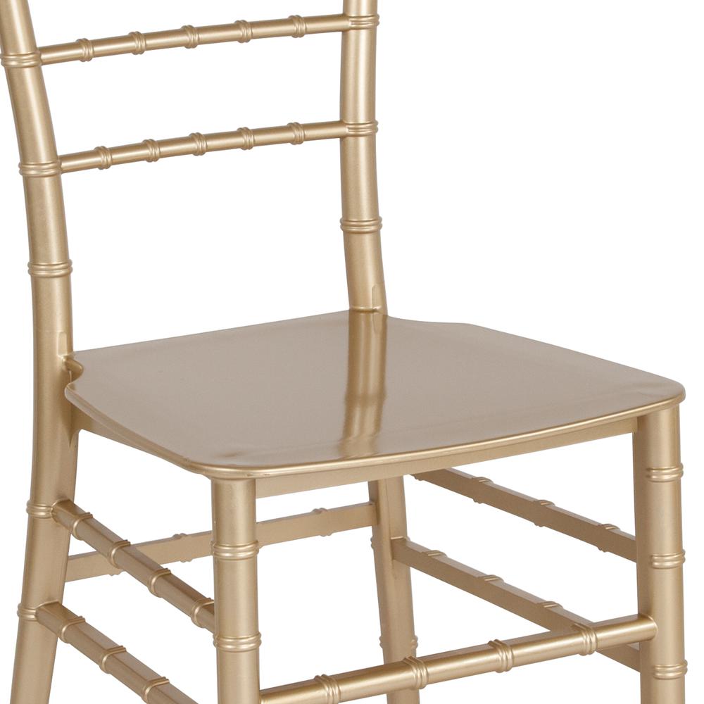 Gold Stackable Resin Chiavari Chair. Picture 7