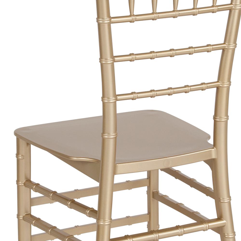 Gold Stackable Resin Chiavari Chair. Picture 8